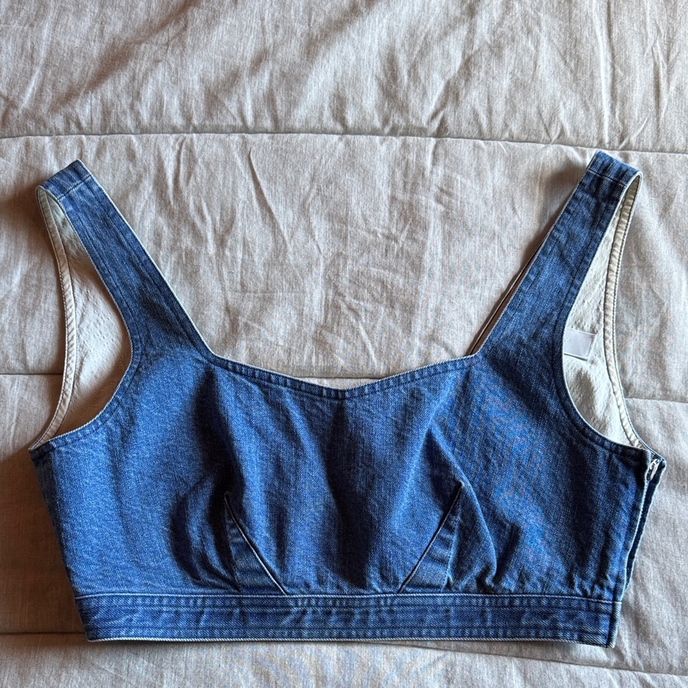 Moussy Vintage - Denim Bustier in Light Blue